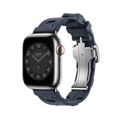 Ремнінець Apple Watch Hermès - 41mm Navy Kilim Single Tour (MTHU3)