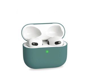 Темно-зеленый силиконовый чехол для AirPods 3