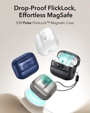 Чехол ESR Pulse FlickLock Case with MagSafe для AirPods Pro 3 - White