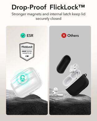 Чехол ESR Pulse FlickLock Case with MagSafe для AirPods Pro 3 - White