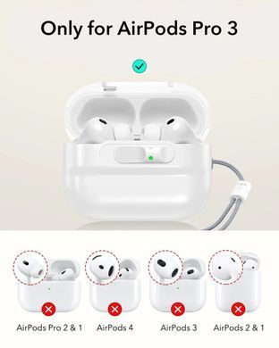 Чехол ESR Pulse FlickLock Case with MagSafe для AirPods Pro 3 - White