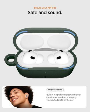 Чохол Spigen Vault for AirPods Pro 3 Case Secure Lock Magnets Embedded - Midnight Green