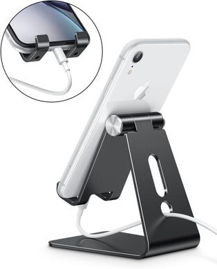 Подставка алюминиевая для iPhone - Черная