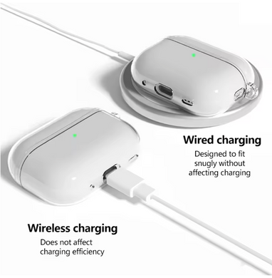 Чехол полиуретановый со шнурком для AirPods Pro 3 - Прозрачный