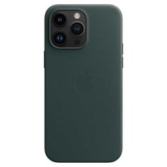 Чехол Apple iPhone 14 Pro Max Leather Case with MagSafe - Forest Green (MPPN3)