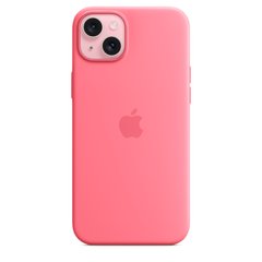 Чехол Apple iPhone 15 Plus Silicone Case with MagSafe - Pink (MWNE3)