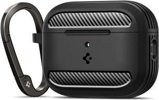 Чохол Spigen Rugged Armor for AirPods Pro 3 Case Shockproof Protective Cover with Carabiner - Matte Black