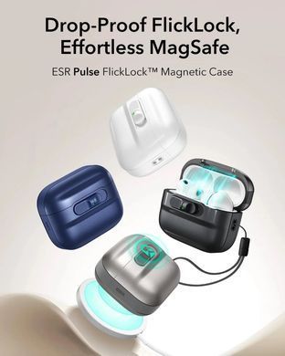 Чохол ESR Pulse FlickLock Case with MagSafe для AirPods Pro 3 - Titanium