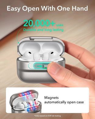 Чохол ESR Pulse FlickLock Case with MagSafe для AirPods Pro 3 - Titanium
