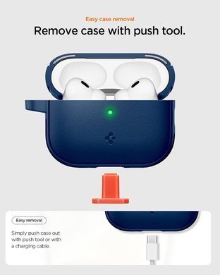 Чехол Spigen Vault for AirPods Pro 3 Case Secure Lock Magnets Embedded - Navy Blue