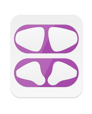 Фиолетовая пылезащитная наклейка для AirPods 2 Wireless Case