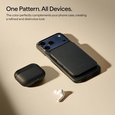 Чохол Pitaka Aramid Fiber Case for AirPods Pro 3 - Black/Grey