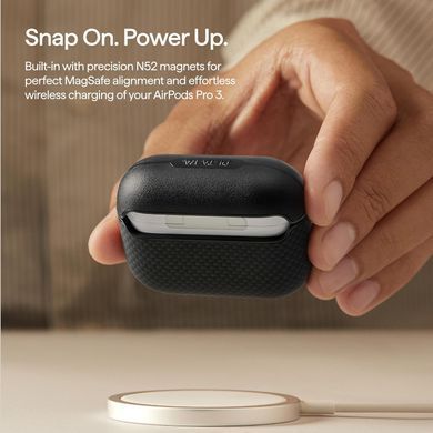 Чохол Pitaka Aramid Fiber Case for AirPods Pro 3 - Black/Grey