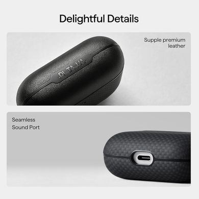 Чохол Pitaka Aramid Fiber Case for AirPods Pro 3 - Black/Grey
