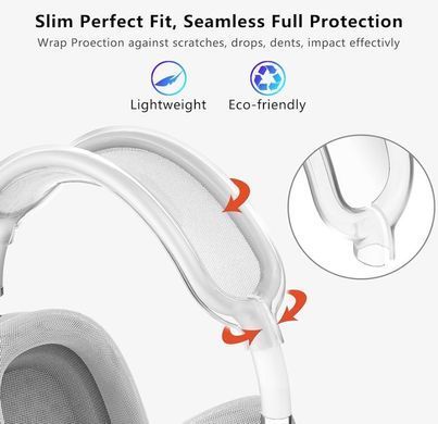 Чехол силиконовый на оголовье наушников Apple AirPods Max - Прозрачный