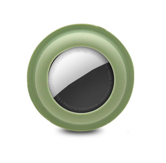 Зеленый самоклеящийся силиконовый чехол для AirTag
