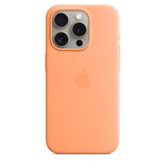 Чехол Apple iPhone 15 Pro Silicone Case with MagSafe - Orange Sorbet (MT1H3)