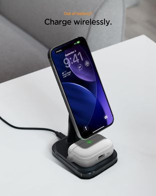 Чехол Spigen Classic Fit for AirPods Pro 3 Case Premium Fabric Cover with Carabiner - Heather Gray