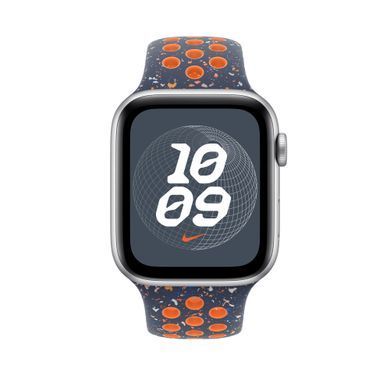 Ремешок Apple Blue&nbsp;Flame Nike Sport Band Watch 46mm - S/M (MYLA3)