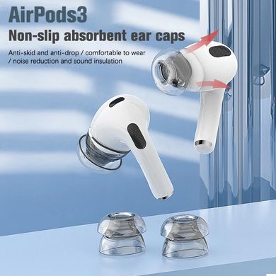 Накладки полиуретановые вакуумные для AirPods 3 - Размер S