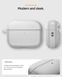 Чехол Spigen Classic Fit for AirPods Pro 3 Case Premium Fabric Cover with Carabiner - Heather Gray