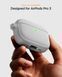 Чехол Spigen Classic Fit for AirPods Pro 3 Case Premium Fabric Cover with Carabiner - Heather Gray