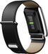 Ремешок Whoop LeatherLuxe Straight Band | Black/Cream with Titanium S/M для Whoop 5.0 One/Peak/MG Life