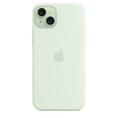 Чохол Apple iPhone 15 Plus Silicone Case with MagSafe - Soft Mint (MWNG3)