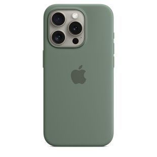 Чехол Apple iPhone 15 Pro Silicone Case with MagSafe - Cypress (MT1J3)