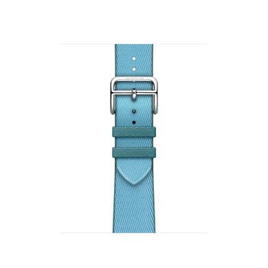 Ремешок Apple Watch Hermès - 41mm Bleu Céleste/Bleu Jean Twill Jump Single Tour (MWP63)