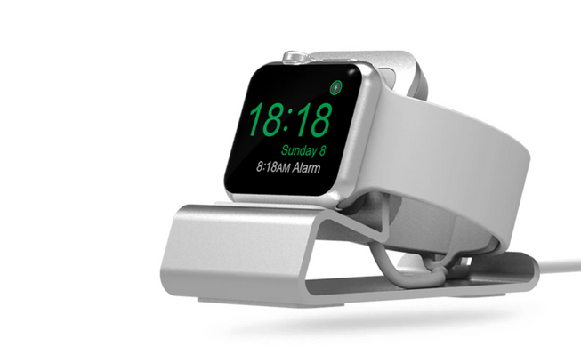 Подставка алюминиевая для зарядки Apple Watch - Черная