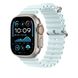 Ремешок Apple 49mm Ice Blue Ocean Band - Natural Titanium Finish (MXTF3)