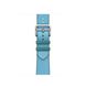 Ремінець Apple Watch Hermès - 41mm Bleu Céleste/Bleu Jean Twill Jump Single Tour (MWP63)