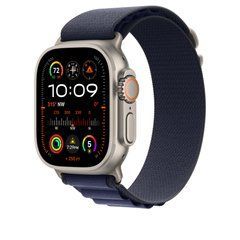 Ремінець Apple 49mm Navy Alpine&nbsp;Loop -&nbsp;Medium - Natural Titanium Finish (MXMY3)