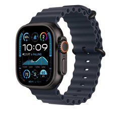 Ремінець Apple 49mm Navy Ocean Band - Black Titanium Finish (MYPA3)