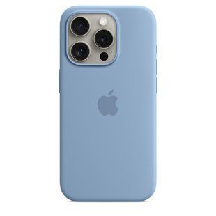 Чехол Apple iPhone 15 Pro Silicone Case with MagSafe - Winter Blue (MT1L3)