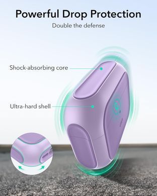 Чохол ESR Orbit Hybrid Case (HaloLock) with MagSafe для AirPods Pro 3 - Lavender