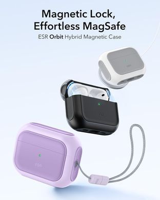Чохол ESR Orbit Hybrid Case (HaloLock) with MagSafe для AirPods Pro 3 - Lavender