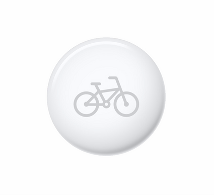 Поисковый брелок Apple AirTag (MX532) No-box (велосипед), Белый