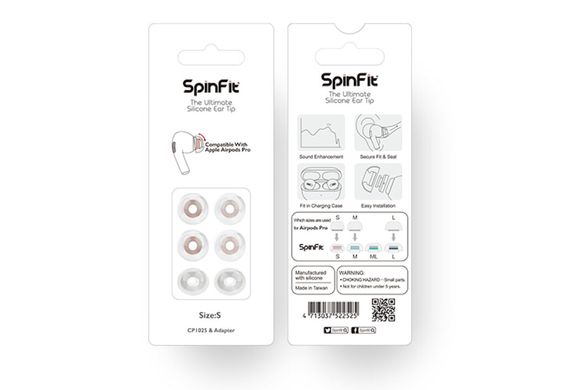 Амбушюры SpinFit CP1025 для AirPods Pro - Размер S (2 пары)