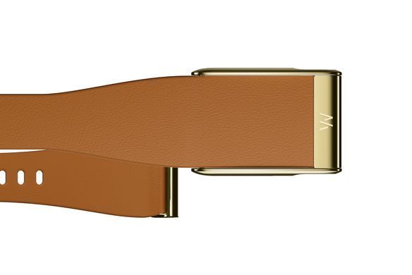 Ремешок Whoop LeatherLuxe Tapered Band | Camel with Gold L/XL для Whoop 5.0 One/Peak/MG Life