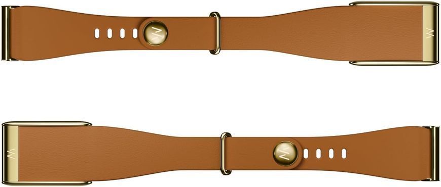 Ремешок Whoop LeatherLuxe Tapered Band | Camel with Gold L/XL для Whoop 5.0 One/Peak/MG Life