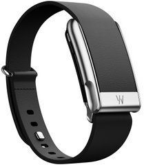 Ремінець Whoop LeatherLuxe Tapered Band | Black with Titanium S/M для Whoop 5.0 One/Peak/MG Life