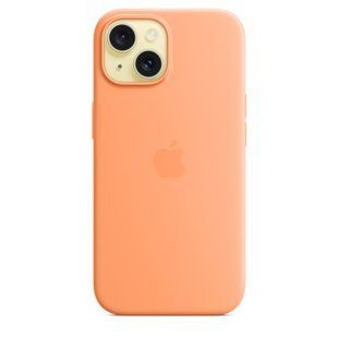 Чехол Apple iPhone 15 Silicone Case with MagSafe - Orange&nbsp;Sorbet (MT0W3)