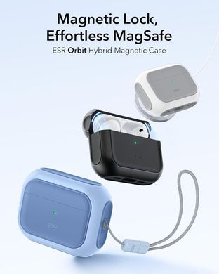 Чохол ESR Orbit Hybrid Case (HaloLock) with MagSafe для AirPods Pro 3 - Powder Blue