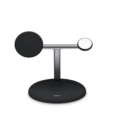 Бездротовий зарядний пристрій Belkin BoostCharge Pro 3-in-1 Magnetic Charging Stand - Black (HRGR2)