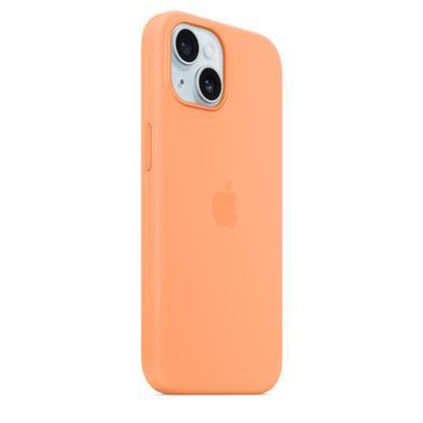 Чехол Apple iPhone 15 Silicone Case with MagSafe - Orange&nbsp;Sorbet (MT0W3)