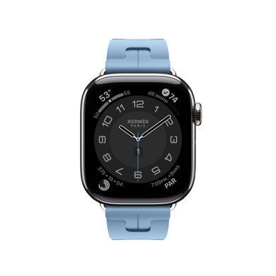 Ремінець Apple Watch Herm&egrave;s - 42mm Bleu Pastel Kilim Single Tour (MGGX4)
