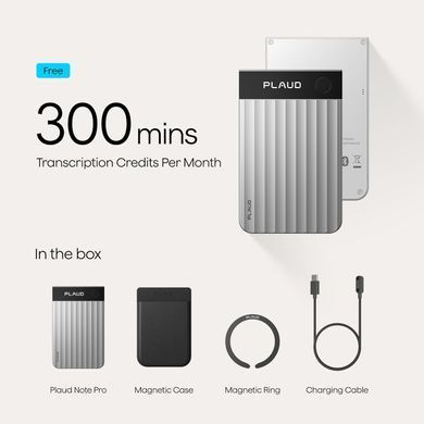 Цифровой диктофон PLAUD Note Pro - Silver (PN0300-SI)
