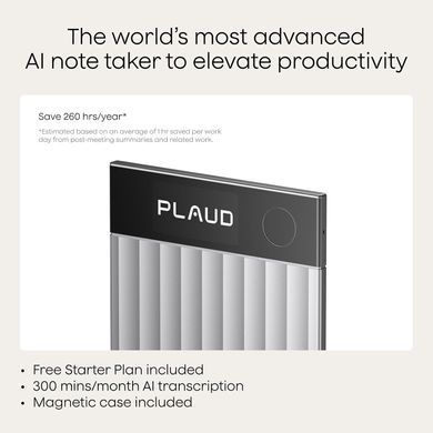 Цифровой диктофон PLAUD Note Pro - Silver (PN0300-SI)